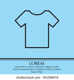 Vector Blank Tshirt Icon Symbol
