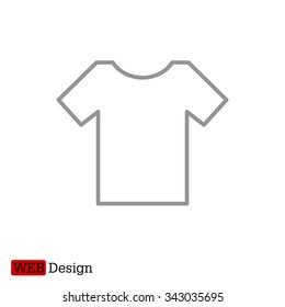 Vector Blank Tshirt Icon Symbol
