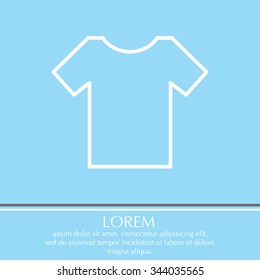 Vector Blank Tshirt Icon Symbol