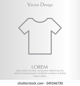 Vector Blank Tshirt Icon Symbol