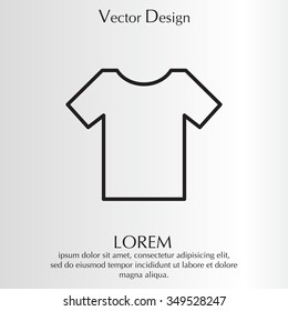 Vector Blank Tshirt Icon Symbol