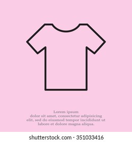 Vector Blank Tshirt Icon Symbol