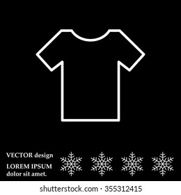 Vector Blank Tshirt Icon Symbol