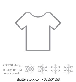 Vector Blank Tshirt Icon Symbol