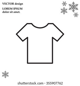 Vector Blank Tshirt Icon Symbol