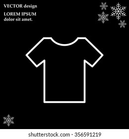 Vector Blank Tshirt Icon Symbol