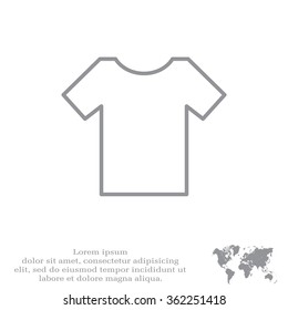 Vector Blank Tshirt Icon Symbol