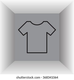 Vector Blank Tshirt Icon Symbol