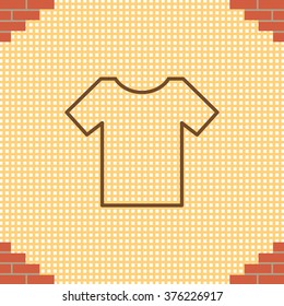 Vector Blank Tshirt Icon Symbol