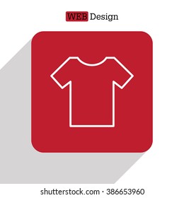 Vector Blank Tshirt Icon Symbol