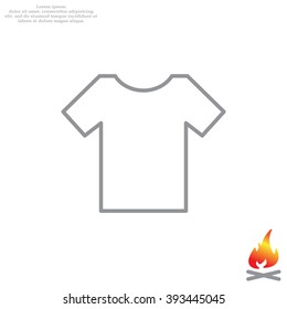 Vector Blank Tshirt Icon Symbol
