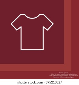 Vector Blank Tshirt Icon Symbol