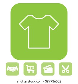 Vector Blank Tshirt Icon Symbol