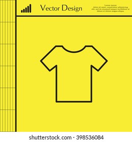 Vector Blank Tshirt Icon Symbol
