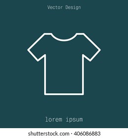 Vector Blank Tshirt Icon Symbol