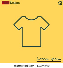 Vector Blank Tshirt Icon Symbol