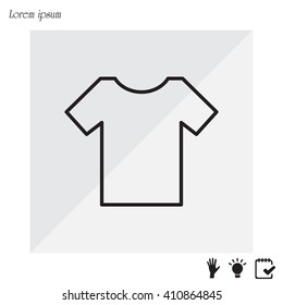 Vector Blank Tshirt Icon Symbol