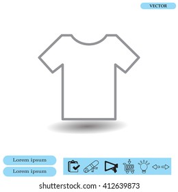 Vector Blank Tshirt Icon Symbol