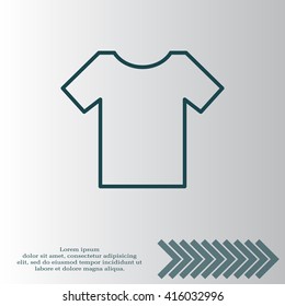 Vector Blank Tshirt Icon Symbol