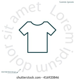 Vector Blank Tshirt Icon Symbol