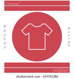 Vector Blank Tshirt Icon Symbol