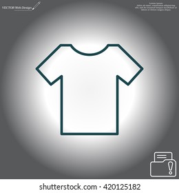 Vector Blank Tshirt Icon Symbol
