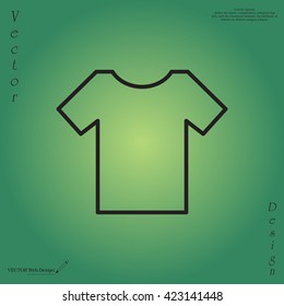 Vector Blank Tshirt Icon Symbol