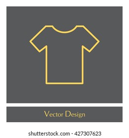 Vector Blank Tshirt Icon Symbol