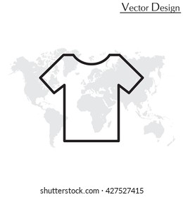 Vector Blank Tshirt Icon Symbol