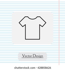 Vector Blank Tshirt Icon Symbol