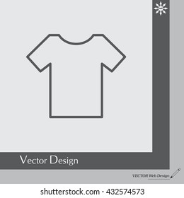 Vector Blank Tshirt Icon Symbol