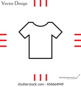 Vector Blank Tshirt Icon Symbol