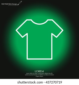 Vector Blank Tshirt Icon Symbol