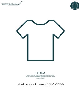 Vector Blank Tshirt Icon Symbol