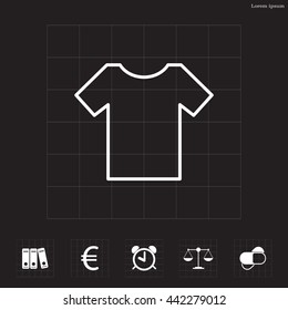 Vector Blank Tshirt Icon Symbol