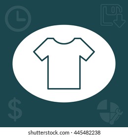 Vector Blank Tshirt Icon Symbol