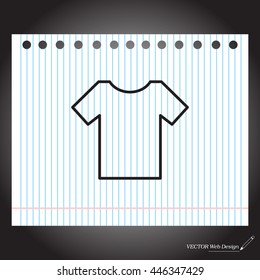 Vector Blank Tshirt Icon Symbol