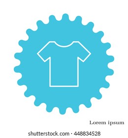 Vector Blank Tshirt Icon Symbol