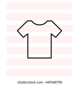 Vector Blank Tshirt Icon Symbol
