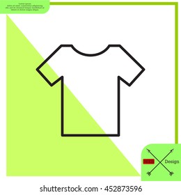 Vector Blank Tshirt Icon Symbol