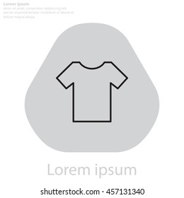 Vector Blank Tshirt Icon Symbol