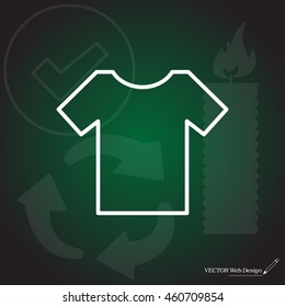 Vector Blank Tshirt Icon Symbol