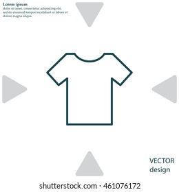 Vector Blank Tshirt Icon Symbol