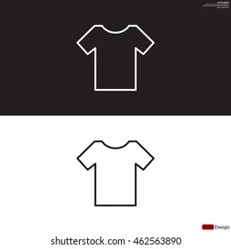 Vector Blank Tshirt Icon Symbol