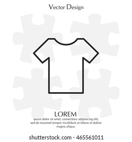 Vector Blank Tshirt Icon Symbol