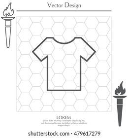 Vector Blank Tshirt Icon Symbol
