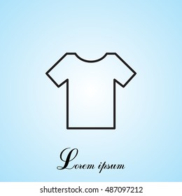 Vector Blank Tshirt Icon Symbol