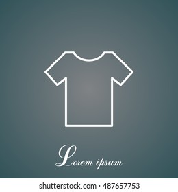 Vector Blank Tshirt Icon Symbol