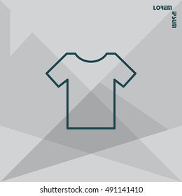 Vector Blank Tshirt Icon Symbol