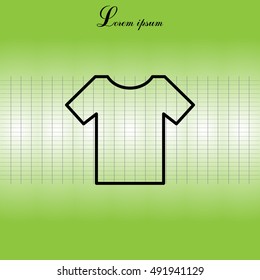 Vector Blank Tshirt Icon Symbol